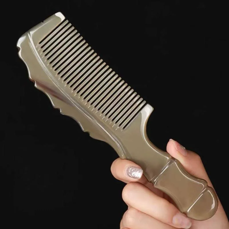 Handmade Natural Buffalo Horn Comb Fine Tooth Anti Static Detangling Hair Care Head Scalp Massage Tool for Home Travel Use
Handmade Natural Buffalo Horn Comb Fine Tooth Anti Static Detangling Hair Care Head Scalp Massage Tool for Home Travel Use
