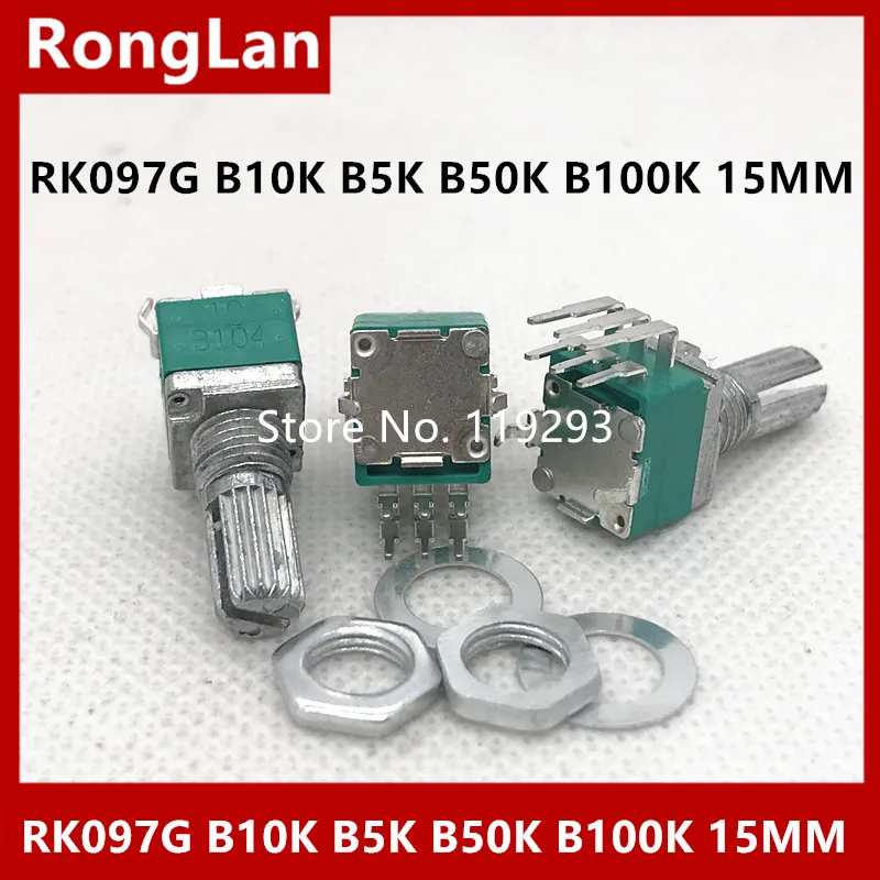 RK097 097 6pin Special audio amplifier high-precision double potentiometer RK097G B5K B10K B20K B50K B100K 15MM-10PCS
RK097 097 6pin Special audio amplifier high-precision double potentiometer RK097G B5K B10K B20K B50K B100K 15MM-10PCS