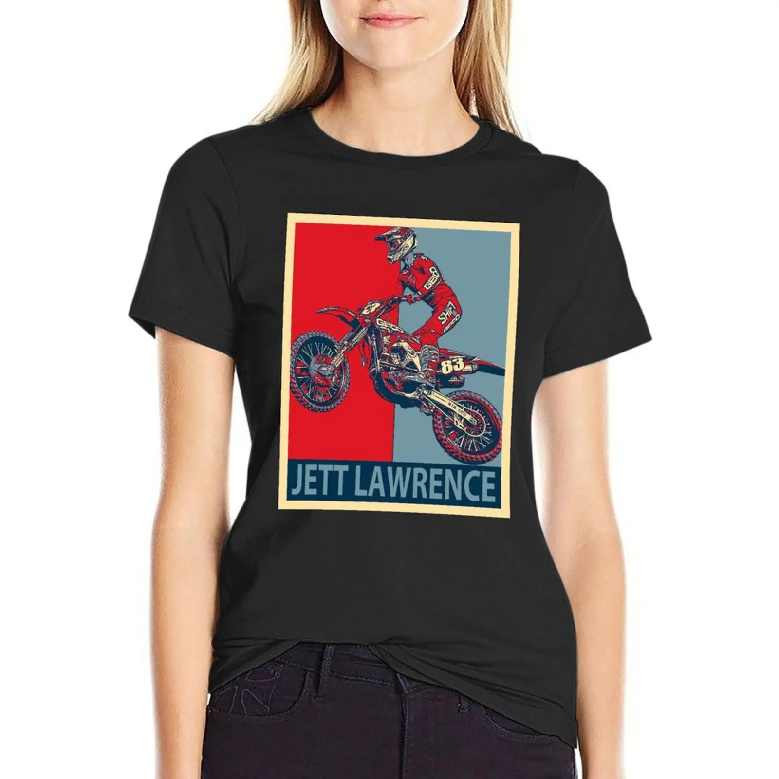 Jett Lawrence T-Shirt female new edition heavyweights white t-shirt dress for Women sexy
Jett Lawrence T-Shirt female new edition heavyweights white t-shirt dress for Women sexy