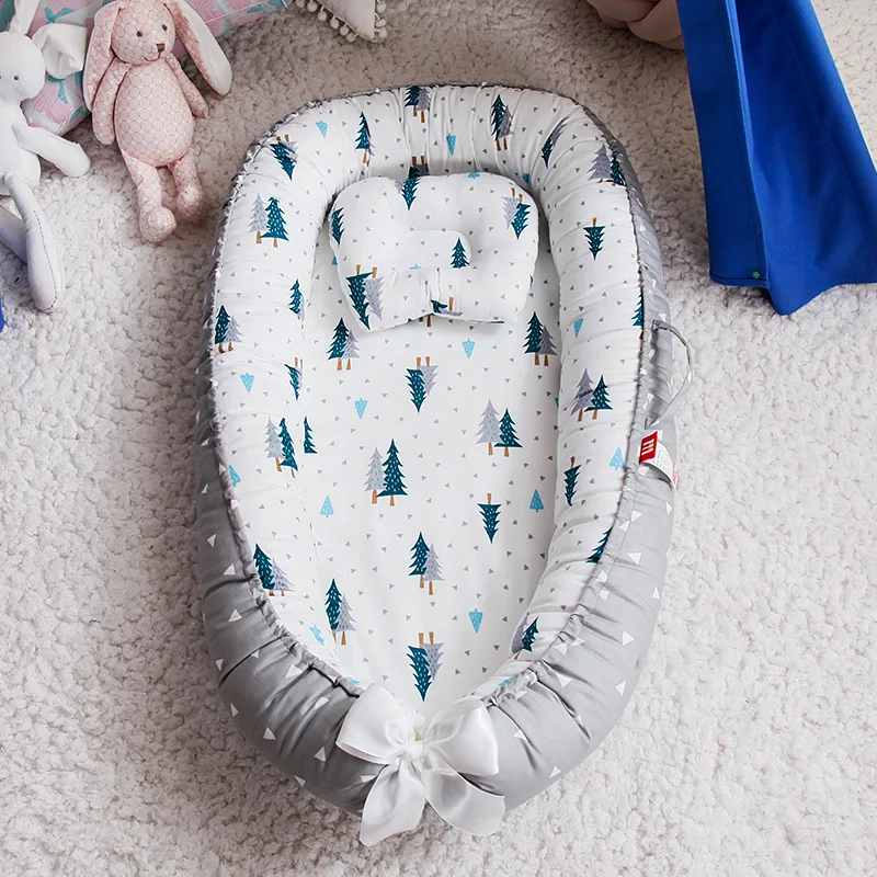 85*50cm Portable Crib Travel Bed Baby Nest Bed with Pillow Infant Toddler Cotton Cradle for Newborn Baby Bed Bassinet Bumper
85*50cm Portable Crib Travel Bed Baby Nest Bed with Pillow Infant Toddler Cotton Cradle for Newborn Baby Bed Bassinet Bumper