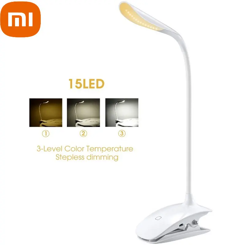Xiaomi USB LED Book Light Dimmable Table Desk Lamp Rechargeable Night Lighting for Read Reading Light 3 Color Touch Desktop Lamp
Xiaomi USB LED Book Light Dimmable Table Desk Lamp Rechargeable Night Lighting for Read Reading Light 3 Color Touch Desktop Lamp