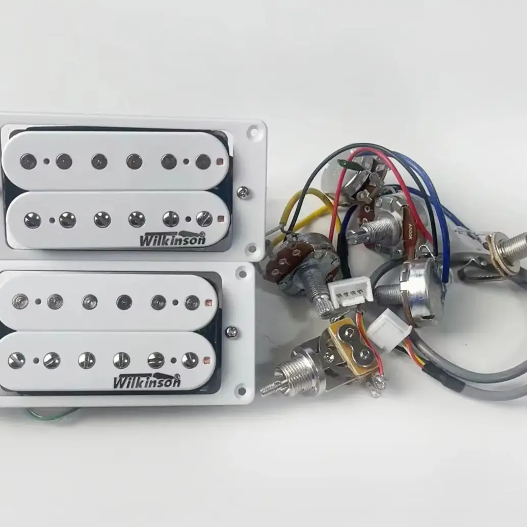 Комплект звукоснимателей Ainico5 Humbucker для электрогитары 2V2T, хит продаж, аксессуары для гитары с проводкой.
Комплект звукоснимателей Ainico5 Humbucker для электрогитары 2V2T, хит продаж, аксессуары для гитары с проводкой.