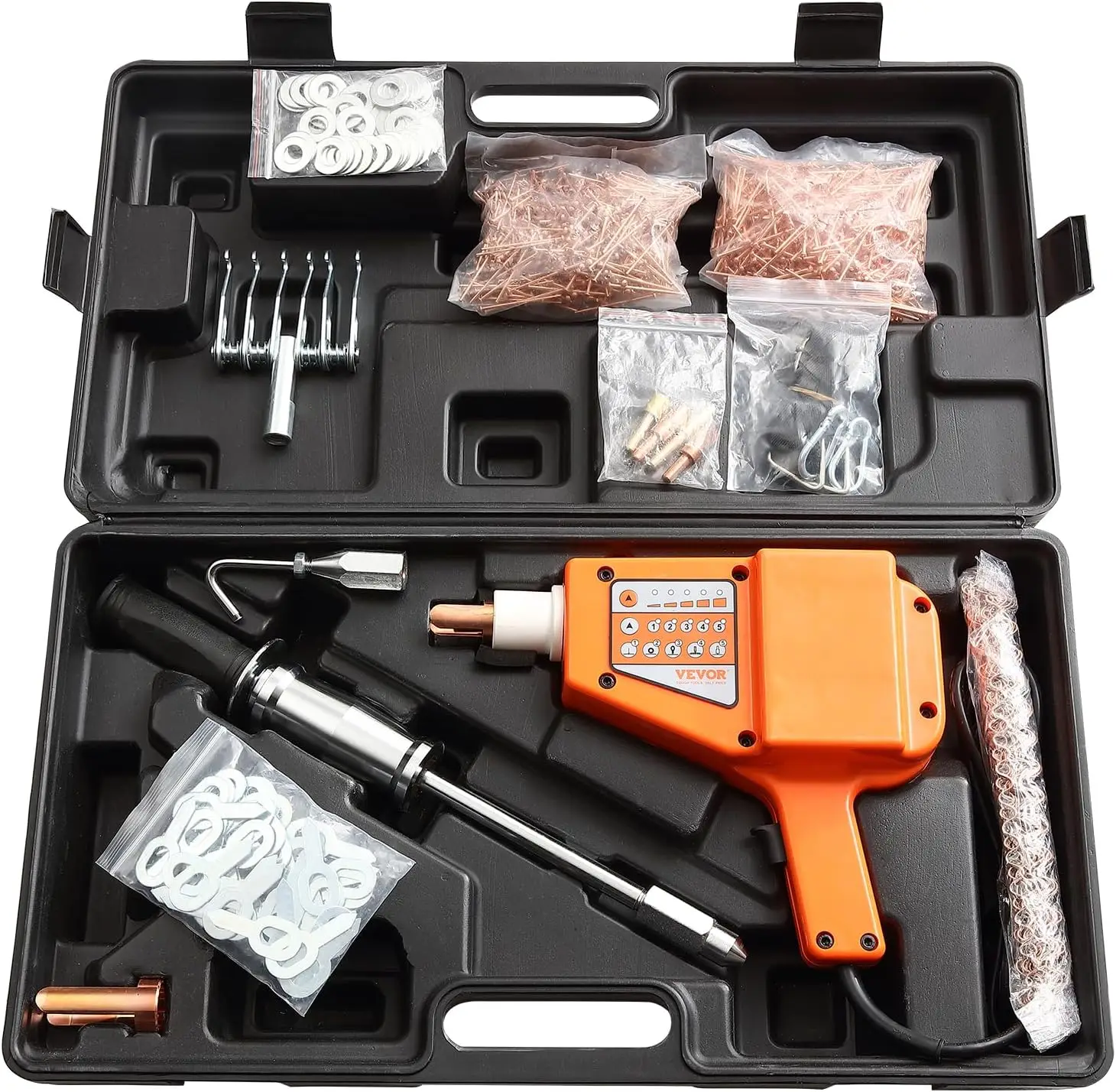 Stud Gun Dent Puller Kit, 800W Spot Welder with 5 User-Friendly Modes, All-Inclusive Toolbox for Professional On-The-Go Automot
Stud Gun Dent Puller Kit, 800W Spot Welder with 5 User-Friendly Modes, All-Inclusive Toolbox for Professional On-The-Go Automot