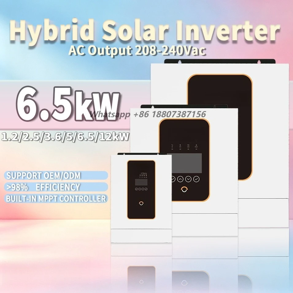 2026 OEM Wholesale Complete Set High Frequency Dual/Single Phase Hybrid Grid Solar Inverter with Pure Sine Wave Output
2026 OEM Wholesale Complete Set High Frequency Dual/Single Phase Hybrid Grid Solar Inverter with Pure Sine Wave Output