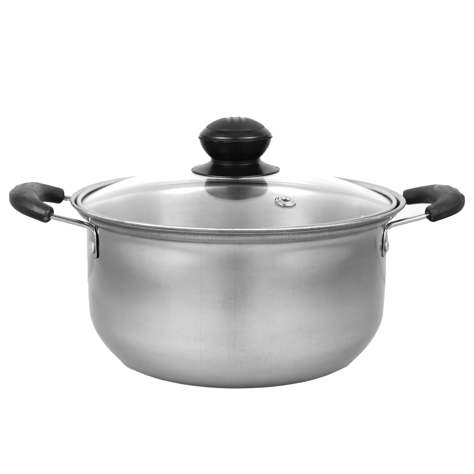 Stainless Steel Milk Pot 18cm Double Handle Soup Pan Glass Lid Arc Shape Compatible All Stoves Easy Clean Use
Stainless Steel Milk Pot 18cm Double Handle Soup Pan Glass Lid Arc Shape Compatible All Stoves Easy Clean Use