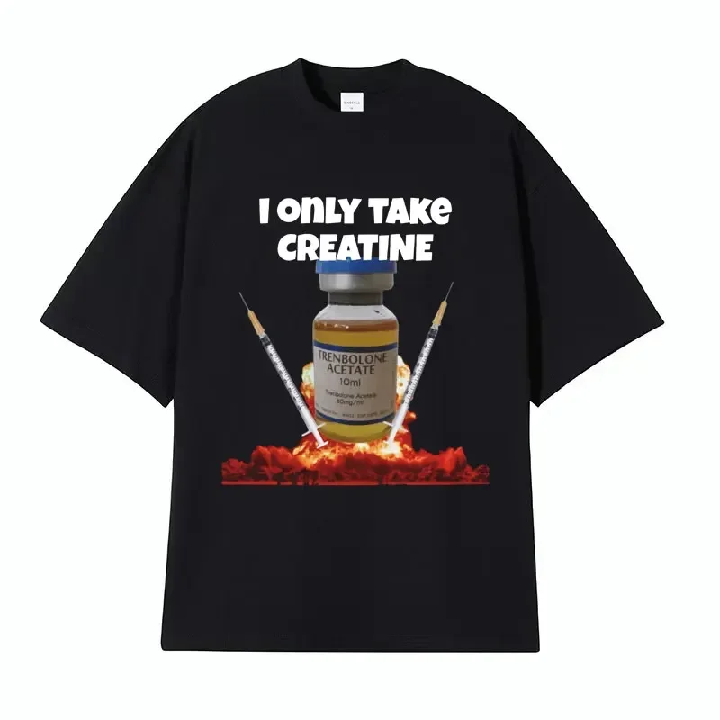 CX I Only Take Creatine Fun Gym Meme Pattern T-shirt Women's Retro Casual Short Sleeve Tshirt Fashion Top
CX I Only Take Creatine Fun Gym Meme Pattern T-shirt Women's Retro Casual Short Sleeve Tshirt Fashion Top