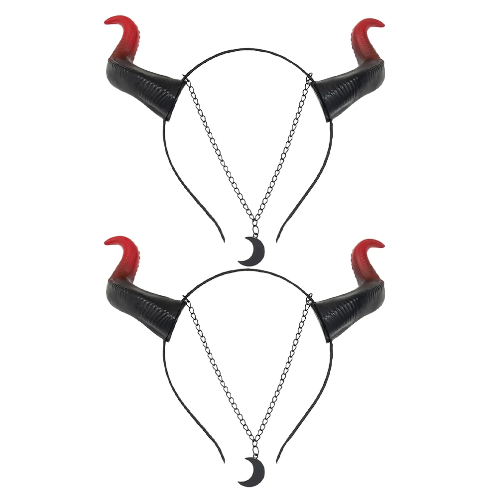 2pcs Red Black Spliced Cattle Horn Headbands Halloween Party Cosplay Lightweight Plastic Universal Size Women Headdress Festival
2pcs Red Black Spliced Cattle Horn Headbands Halloween Party Cosplay Lightweight Plastic Universal Size Women Headdress Festival