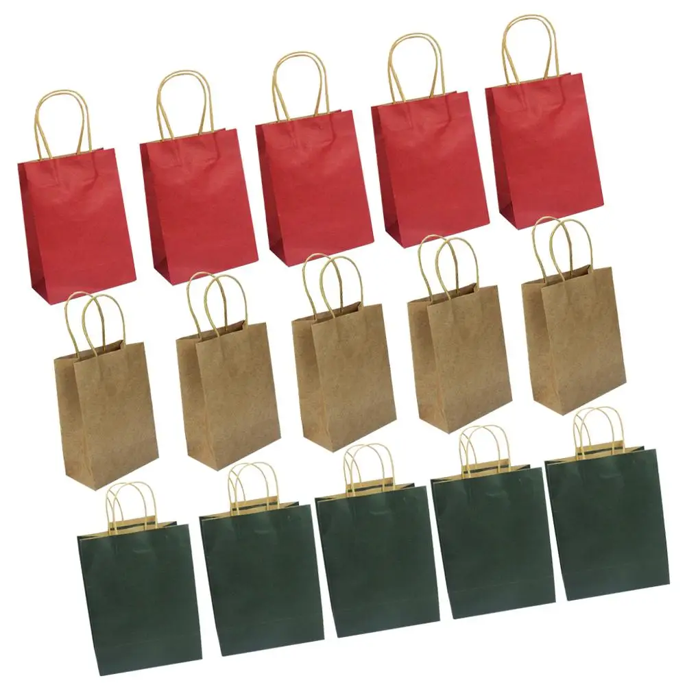 15 Pcs Paper Bags Christmas Present Candy Portable Shopping Party Favor Boxes Gift Packing Holiday Supplies
15 Pcs Paper Bags Christmas Present Candy Portable Shopping Party Favor Boxes Gift Packing Holiday Supplies