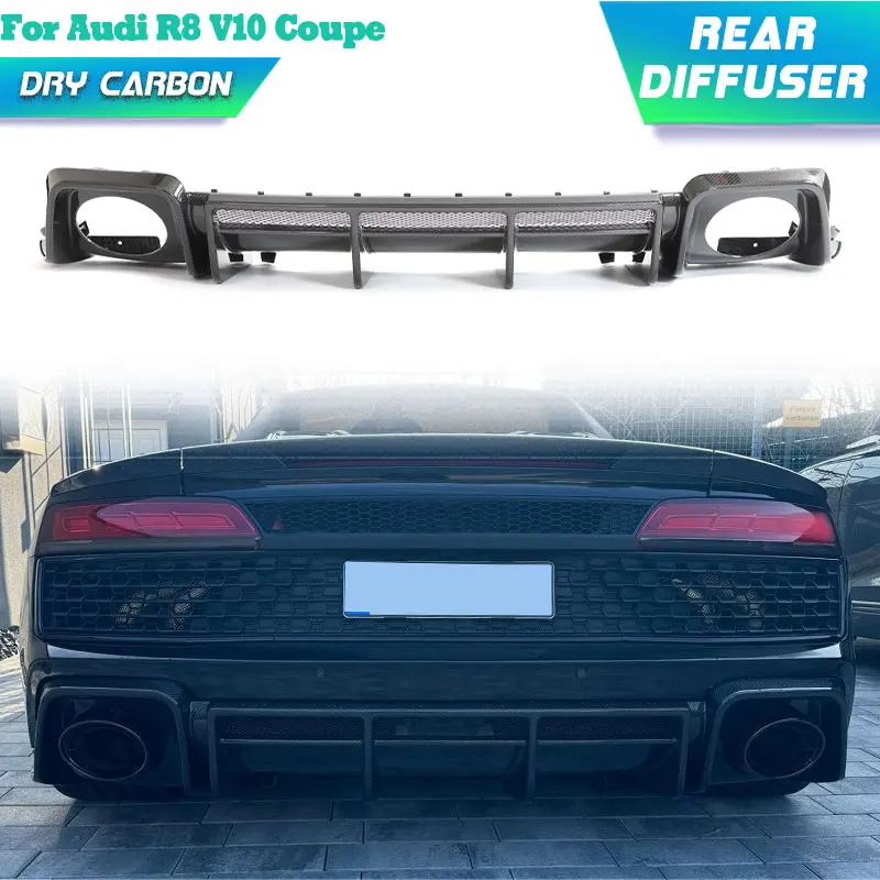 Prepreg Dry Carbon Car Rear Bumper Diffuser Lip Spoiler for Audi R8 V10 Coupe Convertible 2022 2023 Rear Apron Lip Body Kit
Prepreg Dry Carbon Car Rear Bumper Diffuser Lip Spoiler for Audi R8 V10 Coupe Convertible 2022 2023 Rear Apron Lip Body Kit