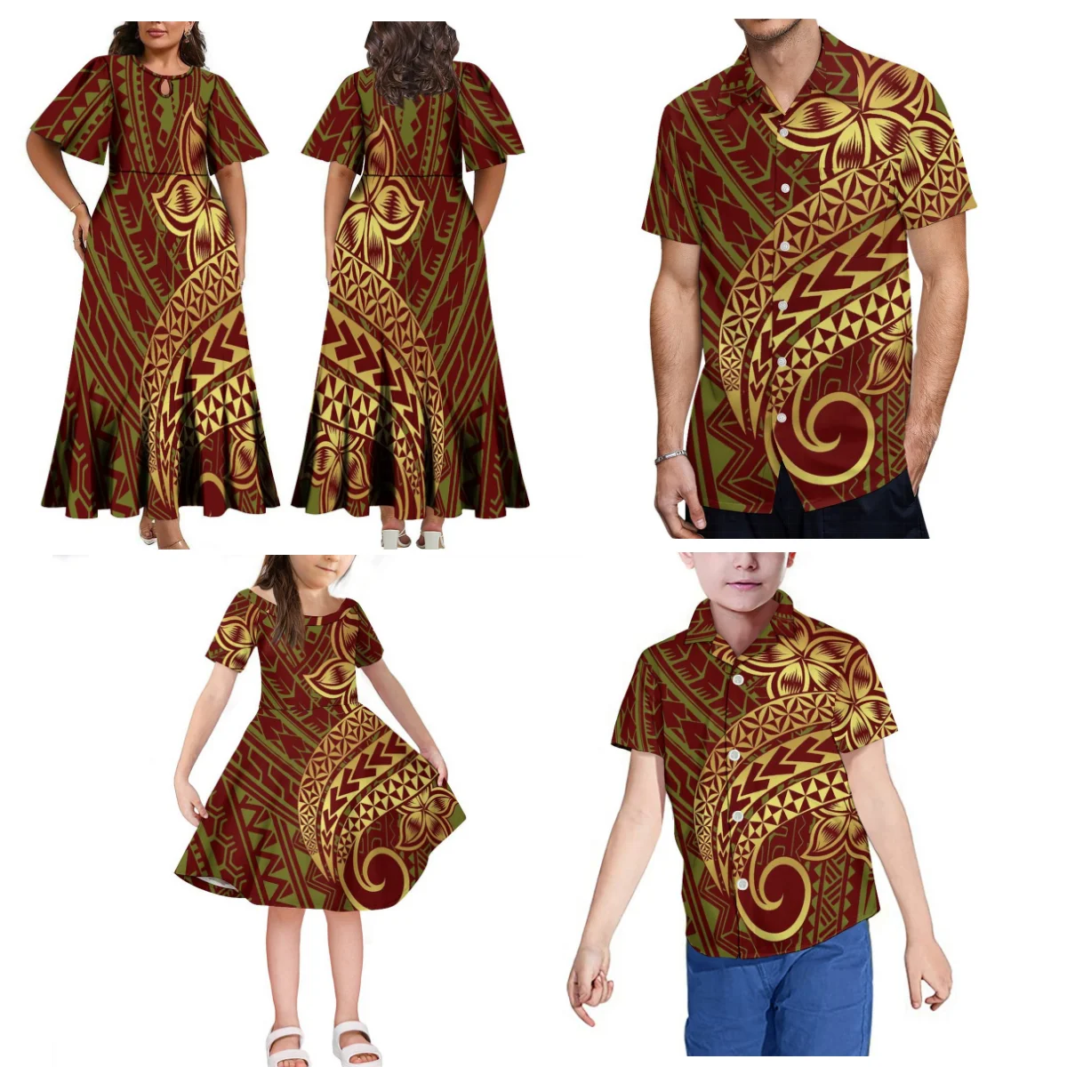 Hawaiian Islands Polynesian Dress Custom Summer Fiji Samoan Tribal Style Patterned Print Women'S Dress New Family Party Dress
Hawaiian Islands Polynesian Dress Custom Summer Fiji Samoan Tribal Style Patterned Print Women'S Dress New Family Party Dress