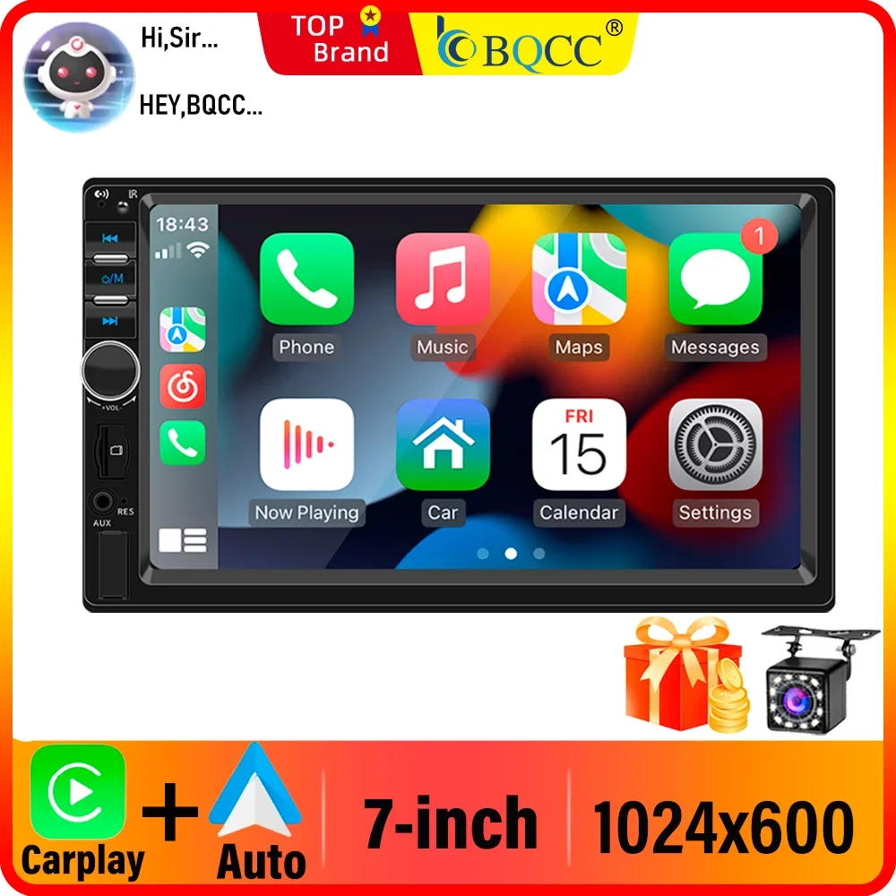 BQCC 7 "2Din MP5 автомобильный плеер проводной CarPlay Android AUTO Mirrorlink красочные огни защита проводки мультимедиа умный автомобильный радиоприемник
BQCC 7 "2Din MP5 автомобильный плеер проводной CarPlay Android AUTO Mirrorlink красочные огни защита проводки мультимедиа умный автомобильный радиоприемник