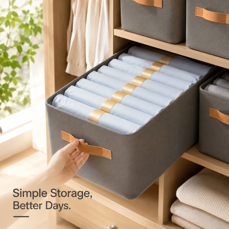 10Pcs Gray Large Clothes Storage Box 42×28×25CM, Thickened Wardrobe Organizer for Clothes, Ideal Home Storage Gift
10Pcs Gray Large Clothes Storage Box 42×28×25CM, Thickened Wardrobe Organizer for Clothes, Ideal Home Storage Gift