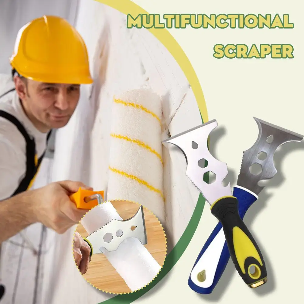 1pc Multifunctional Putty Knife Stainless Steel Paint Scraper Removal Construction Tool Wallpaper Can Opener Home Tile Repair
1pc Multifunctional Putty Knife Stainless Steel Paint Scraper Removal Construction Tool Wallpaper Can Opener Home Tile Repair