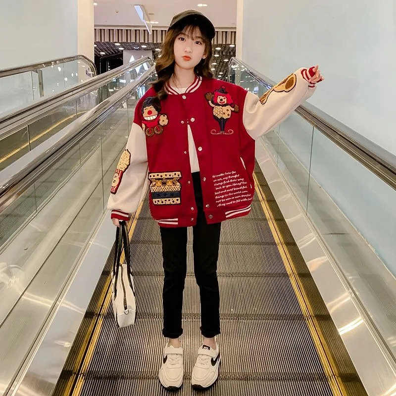 2025 г., модная корейская бейсбольная куртка для девочек, легкая весенняя куртка для детей, мягкая ткань в вирусном стиле
2025 г., модная корейская бейсбольная куртка для девочек, легкая весенняя куртка для детей, мягкая ткань в вирусном стиле