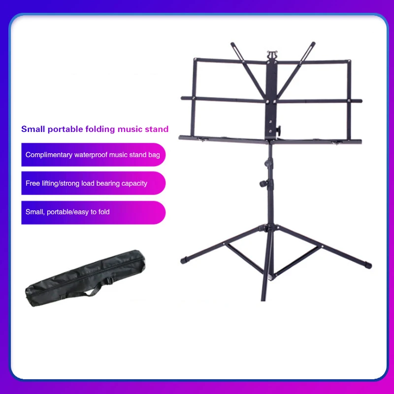 Foldable Music Sheet Tripod Stand Stainless Steel Desktop Music Stand Adjustable Holder with Bag Musical Instrument Accessories
Foldable Music Sheet Tripod Stand Stainless Steel Desktop Music Stand Adjustable Holder with Bag Musical Instrument Accessories
