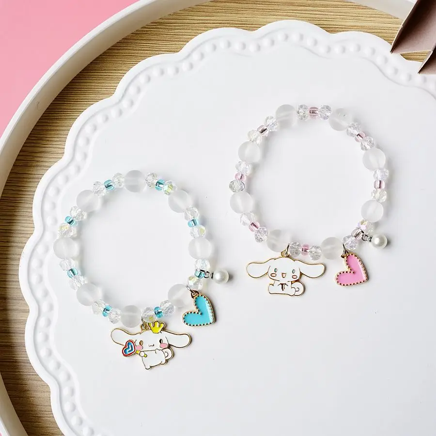 Sanrioed Hellokittys Cinnamoroll New Small Fresh and Cute Crystal Beaded Bracelet Women's Simple Pink Girlfriends Bracelet
Sanrioed Hellokittys Cinnamoroll New Small Fresh and Cute Crystal Beaded Bracelet Women's Simple Pink Girlfriends Bracelet