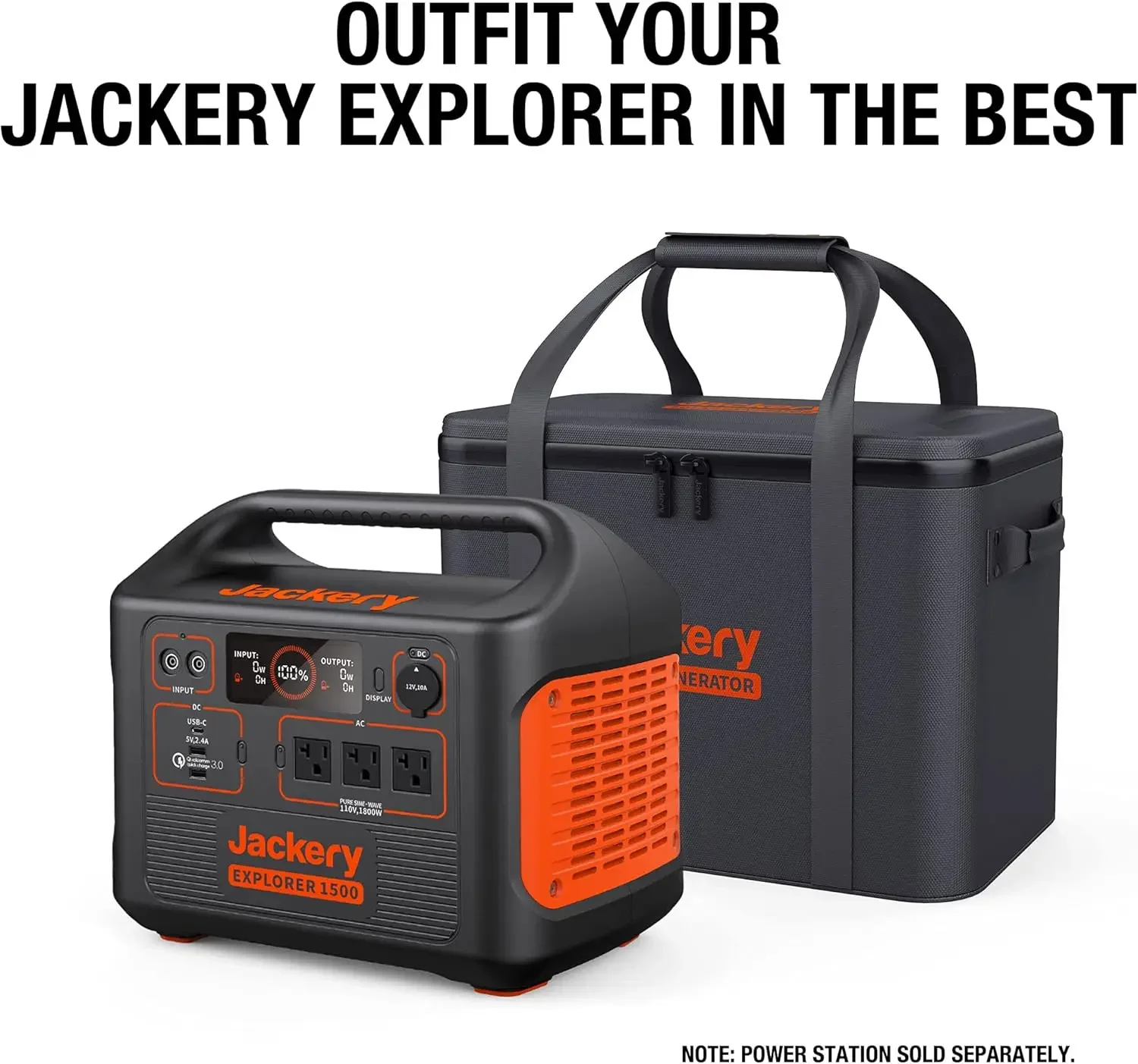 Extra Large Travel Carrying Case for Portable Power Station Explorer 1500, 1000 Pro or 1000, Overlaid
Extra Large Travel Carrying Case for Portable Power Station Explorer 1500, 1000 Pro or 1000, Overlaid