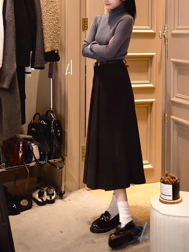Oajer Flagip Store Women's High Waist A-Line Midi Skirt Autumn Winter Wool Blend Pleated Skirt Korean Sle Commute
Oajer Flagip Store Women's High Waist A-Line Midi Skirt Autumn Winter Wool Blend Pleated Skirt Korean Sle Commute