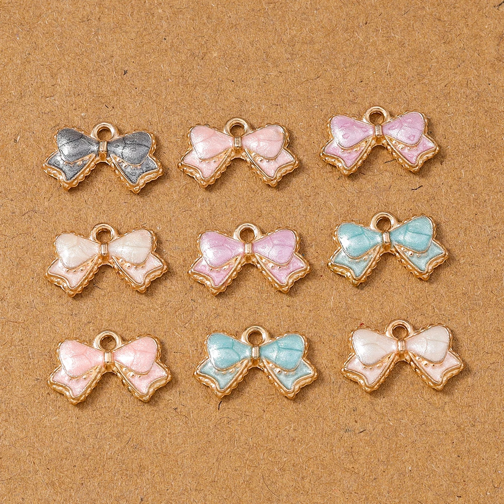 10pcs 15*10mm Cute Enamel Bowknot Charms Pendants for Jewelry Making DIY Earrings Necklace Bracelet Accessories Supplies
10pcs 15*10mm Cute Enamel Bowknot Charms Pendants for Jewelry Making DIY Earrings Necklace Bracelet Accessories Supplies