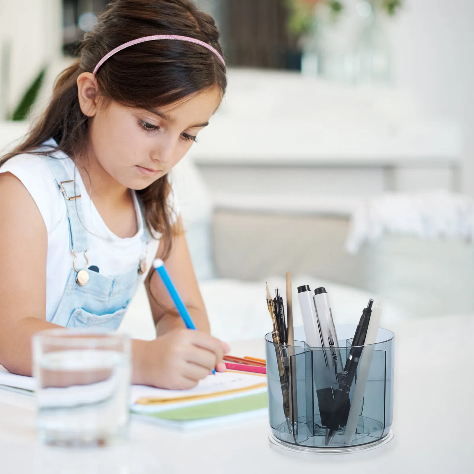 Plastic Desktop Pen Holder Organizer for Pens Pencils Scissors Paint Brushes Crayons Markers Art Supplies Office School Kids
Plastic Desktop Pen Holder Organizer for Pens Pencils Scissors Paint Brushes Crayons Markers Art Supplies Office School Kids