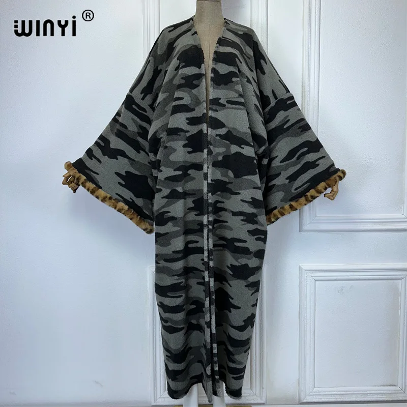 WINYI Африканский женский свободный камуфляжный кардиган с длинными рукавами, зимнее длинное пуховое теплое пальто, роскошная одежда, кимоно, Абая, Дубай, роскошь
WINYI Африканский женский свободный камуфляжный кардиган с длинными рукавами, зимнее длинное пуховое теплое пальто, роскошная одежда, кимоно, Абая, Дубай, роскошь