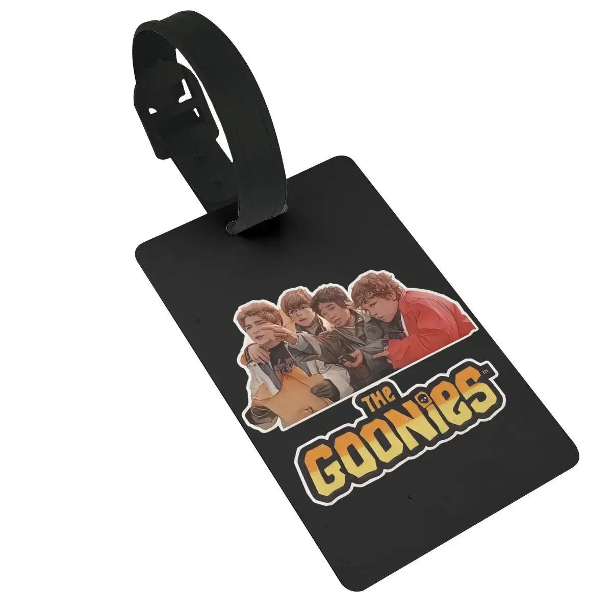 The Goonies Luggage Tags Suitcase Accessories Travel PVC Fashion Baggage Boarding Tag Portable Label Holder ID Name Address
The Goonies Luggage Tags Suitcase Accessories Travel PVC Fashion Baggage Boarding Tag Portable Label Holder ID Name Address