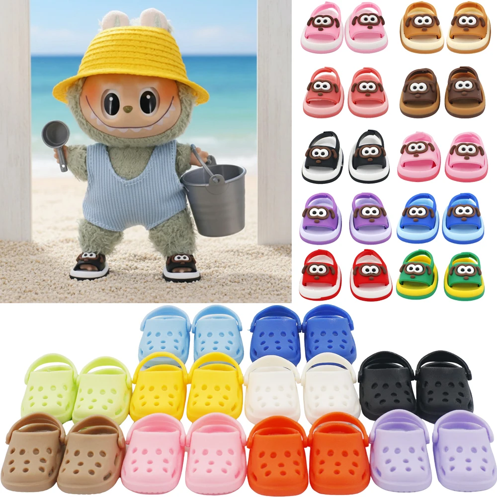 Doll Shoes Bikini Beach Slippers For labubu Clothes 17cm Plush Doll Accessories Girl's Toys Birthday And Christmas Gifts
Doll Shoes Bikini Beach Slippers For labubu Clothes 17cm Plush Doll Accessories Girl's Toys Birthday And Christmas Gifts