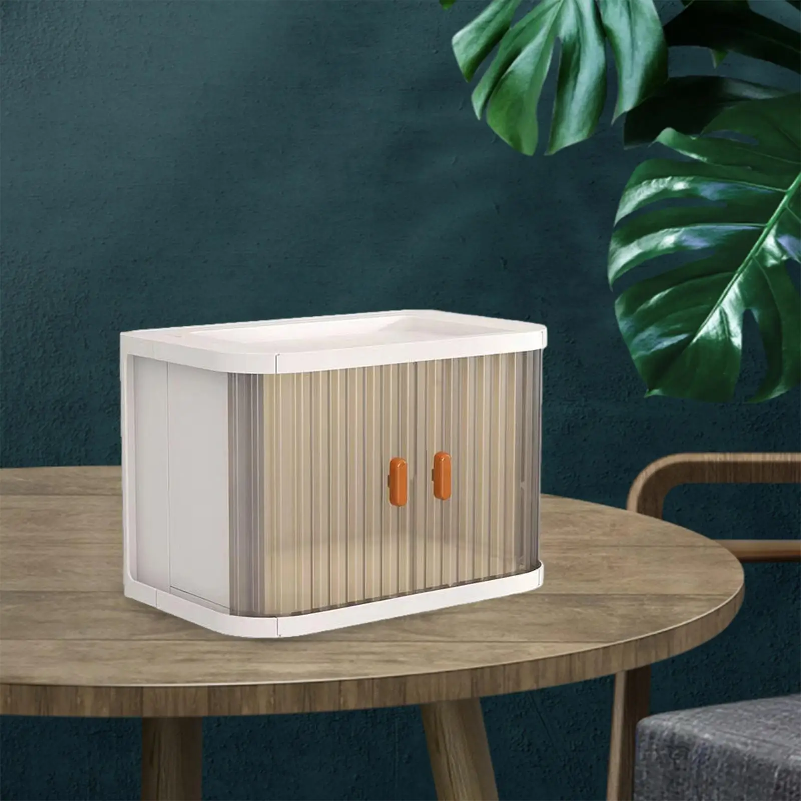 Folding Storage Basket Foldable Desktop Organizer with Lids and Doors, Mini
Folding Storage Basket Foldable Desktop Organizer with Lids and Doors, Mini