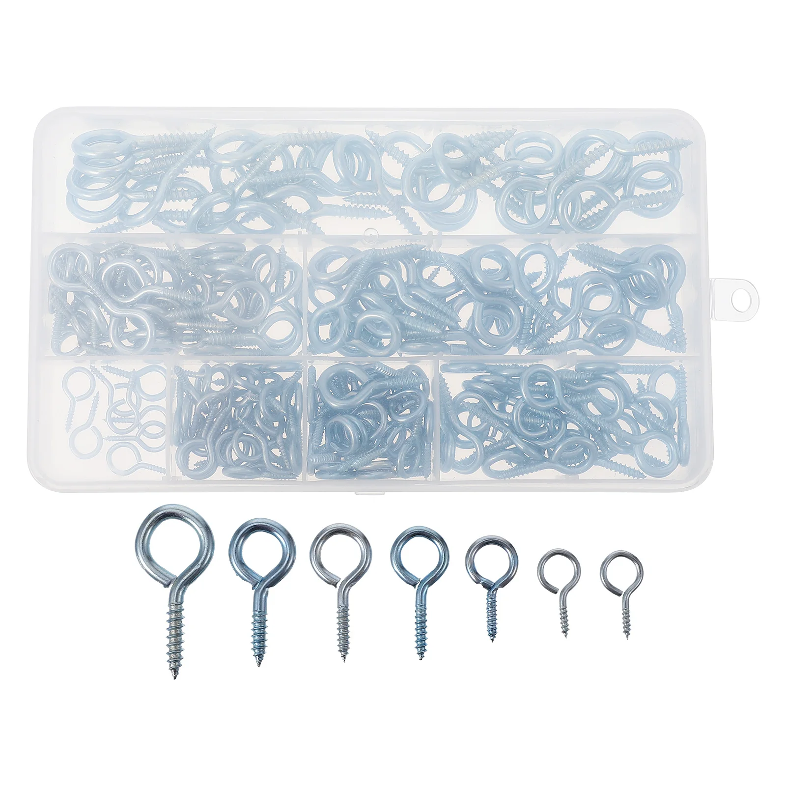 210pcs Sheep Eye Screw Kit Iron Self Tapping Screws For Jewelry Wood Handles Screw Eye Set Iron Eyelets Hooks Rings Set
210pcs Sheep Eye Screw Kit Iron Self Tapping Screws For Jewelry Wood Handles Screw Eye Set Iron Eyelets Hooks Rings Set