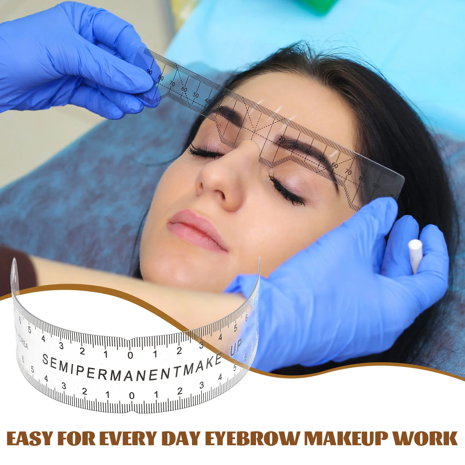 1pc Eyebrow Tattoo Ruler Microblading Professional Make up Portable Flexible Measure Shaper Eyebrow Ruler Durable Lasting Use
1pc Eyebrow Tattoo Ruler Microblading Professional Make up Portable Flexible Measure Shaper Eyebrow Ruler Durable Lasting Use