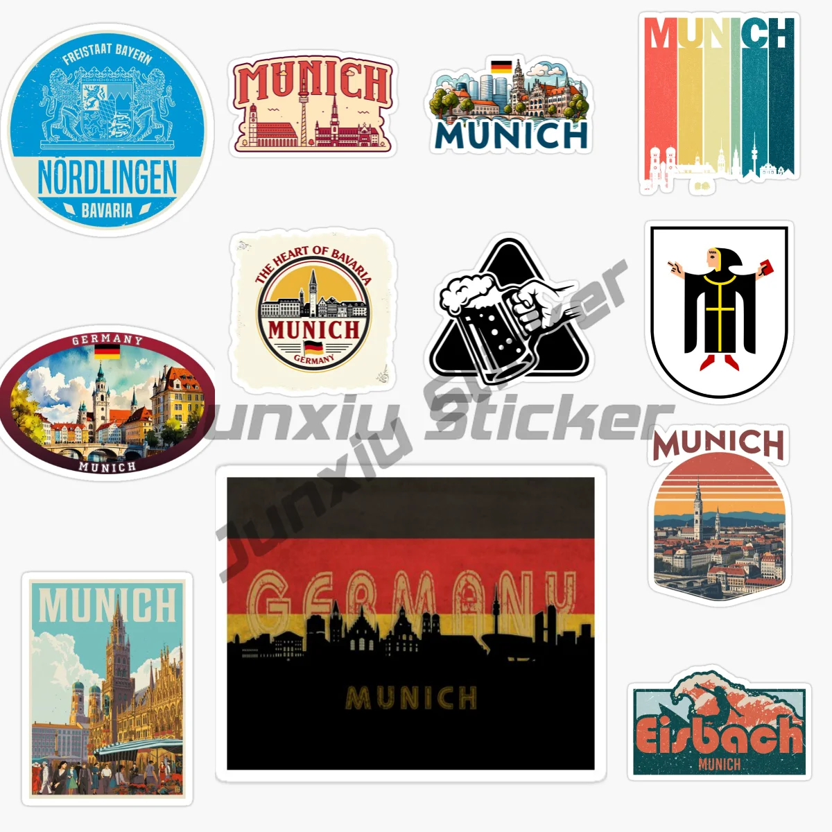 MUNICH GERMANY Flag National Emblem Badge Travel Scenery Car Sticker Vinyl Waterproof Self-adhesive Car Accessories Decal
MUNICH GERMANY Flag National Emblem Badge Travel Scenery Car Sticker Vinyl Waterproof Self-adhesive Car Accessories Decal