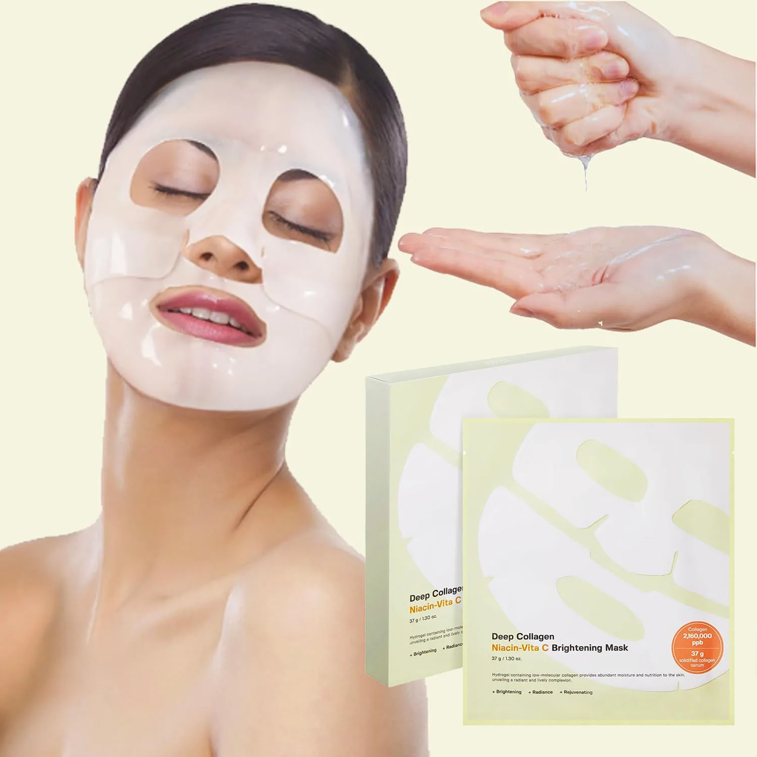 SOFTELAND Editor Deep Collagen Niacin-Vita C Осветляющая маска Корейский уход за кожей Лицевые маски для лица для лифтинга и укрепления 37 г * 4ea
SOFTELAND Editor Deep Collagen Niacin-Vita C Осветляющая маска Корейский уход за кожей Лицевые маски для лица для лифтинга и укрепления 37 г * 4ea