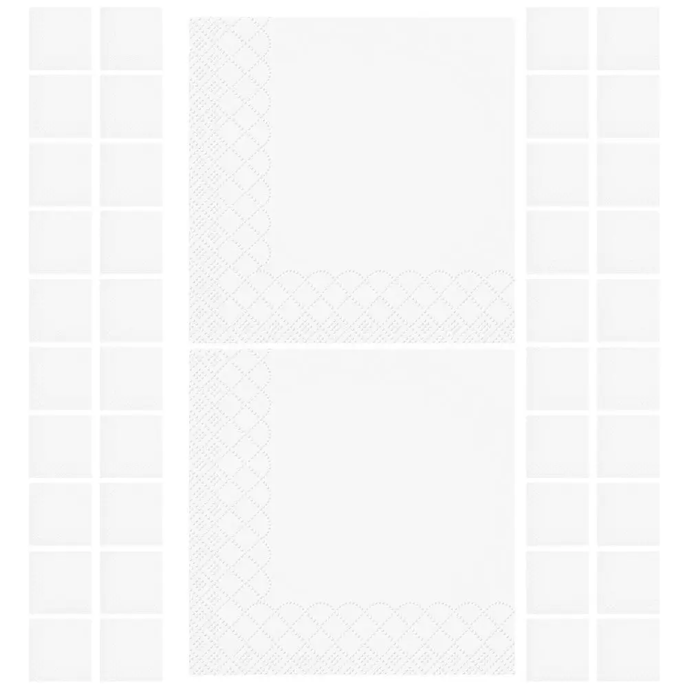 100 Sheets Disposable Paper Napkins Embossed Scalloped Edge Elegant Dinner Napkins for Parties Weddings Hotels Restaurants Home
100 Sheets Disposable Paper Napkins Embossed Scalloped Edge Elegant Dinner Napkins for Parties Weddings Hotels Restaurants Home
