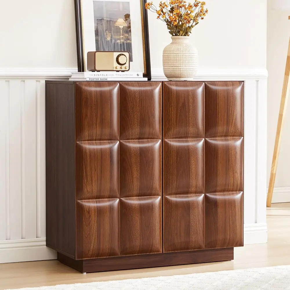 Modern Walnut Sideboard with Accent Storage and 2 Doors for Living, Dining, or Hallway
Modern Walnut Sideboard with Accent Storage and 2 Doors for Living, Dining, or Hallway
