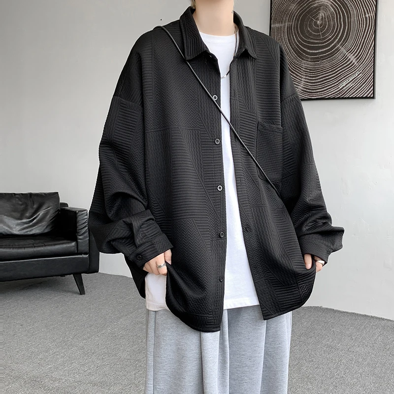 2024 Men Shirts Men Clothing Harajuku Black Shirt Korean Style Men Shirt Long Sleeve Vintage Autumn Men Shirts
2024 Men Shirts Men Clothing Harajuku Black Shirt Korean Style Men Shirt Long Sleeve Vintage Autumn Men Shirts