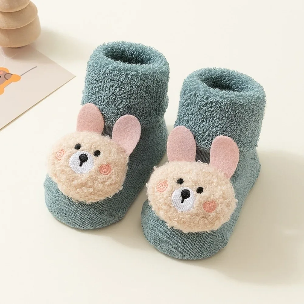 Soft Cartoon Bear Baby Socks Thicken Cotton Breathable Floor Socks Non-Slip Grips Design Winter Booties Learning To Walk
Soft Cartoon Bear Baby Socks Thicken Cotton Breathable Floor Socks Non-Slip Grips Design Winter Booties Learning To Walk