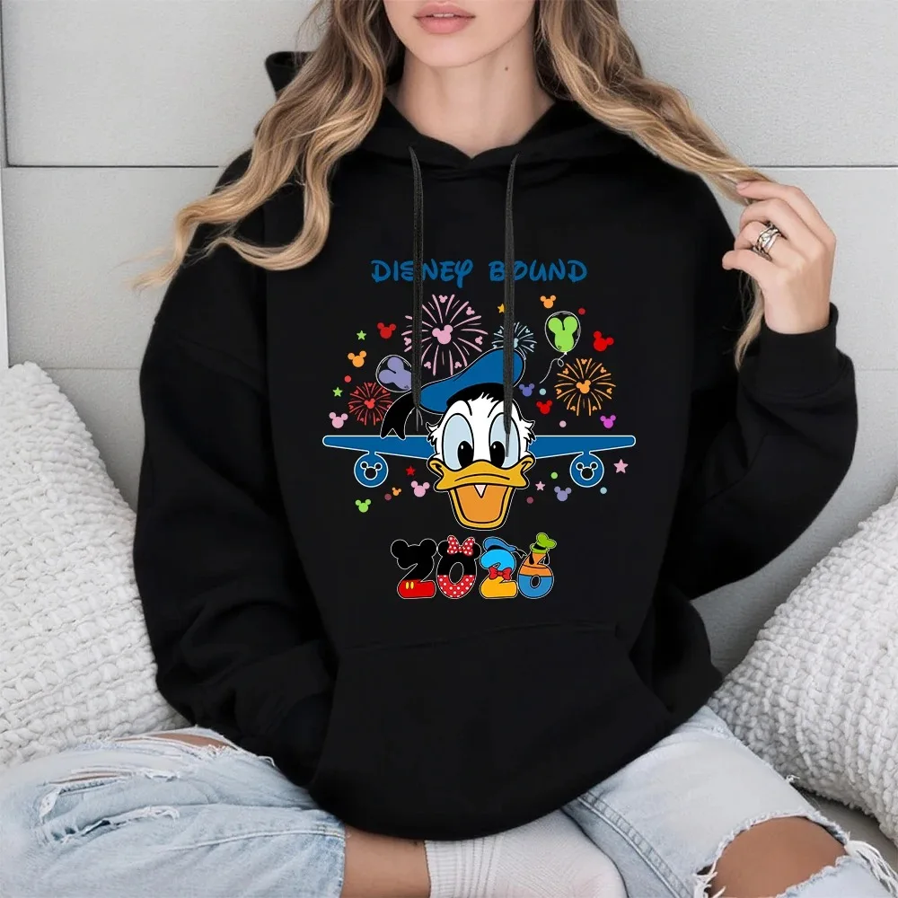 Женская толстовка с принтом Дональда Дака Disney 2026, зимняя флисовая толстовка, осенний уютный теплый женский пуловер, повседневная одежда
Женская толстовка с принтом Дональда Дака Disney 2026, зимняя флисовая толстовка, осенний уютный теплый женский пуловер, повседневная одежда
