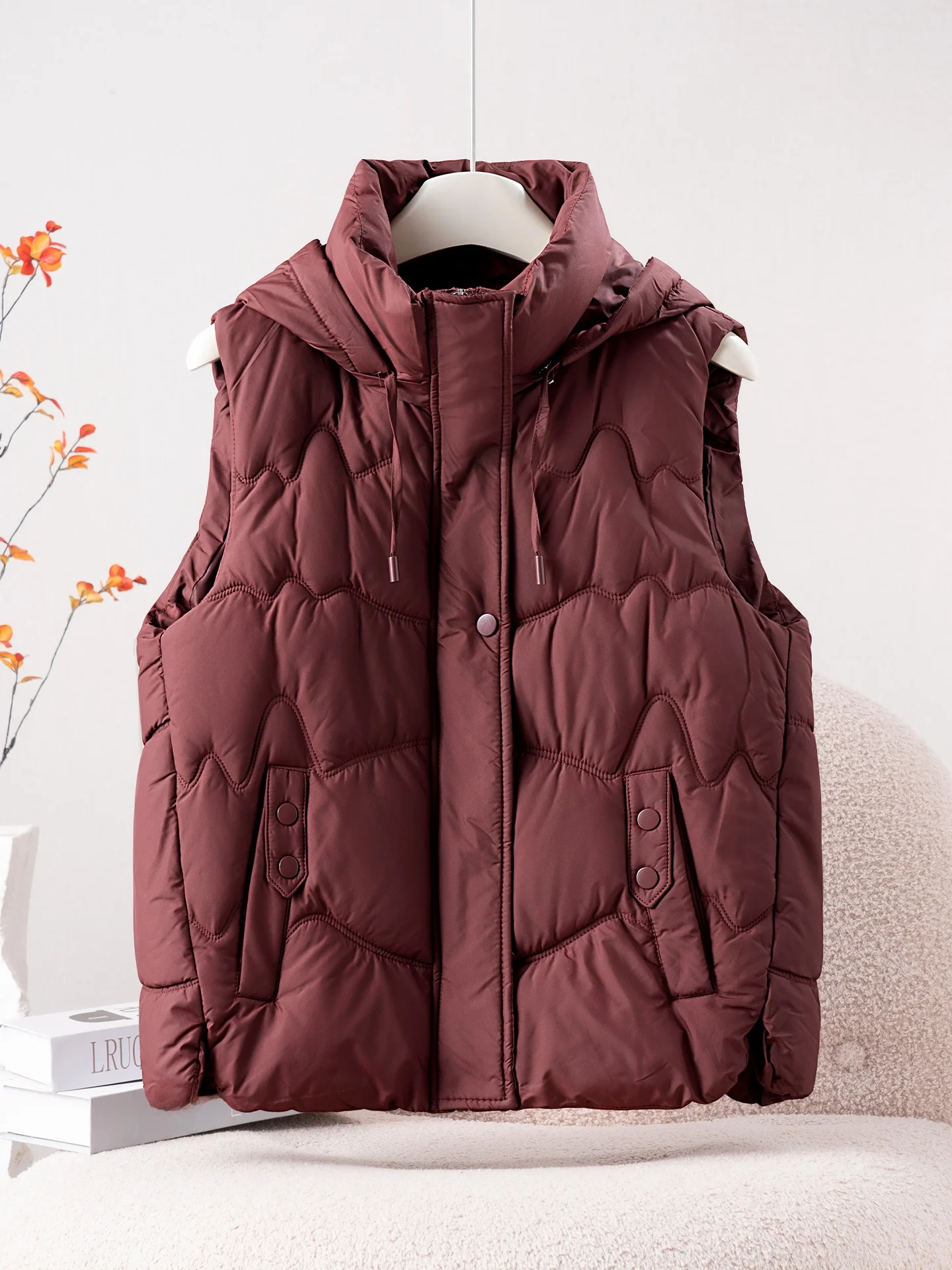 Ankela Red Cotton Vest Women's Autumn Winter New Sle High Quali Ele Svel Outerwear Tank Top Polyester Fiber
Ankela Red Cotton Vest Women's Autumn Winter New Sle High Quali Ele Svel Outerwear Tank Top Polyester Fiber