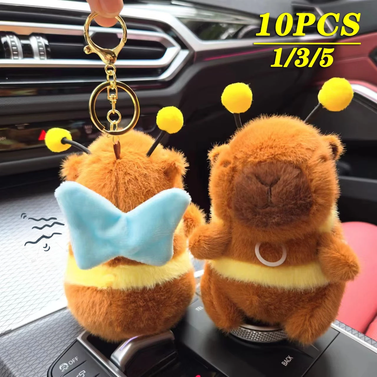 1/3/5/10PCS Kapybara Fun Quirky Toys Cute Plush Bee Puffer Fish Wings Vibration Keychain Plush Bee Doll Bag Charm
1/3/5/10PCS Kapybara Fun Quirky Toys Cute Plush Bee Puffer Fish Wings Vibration Keychain Plush Bee Doll Bag Charm