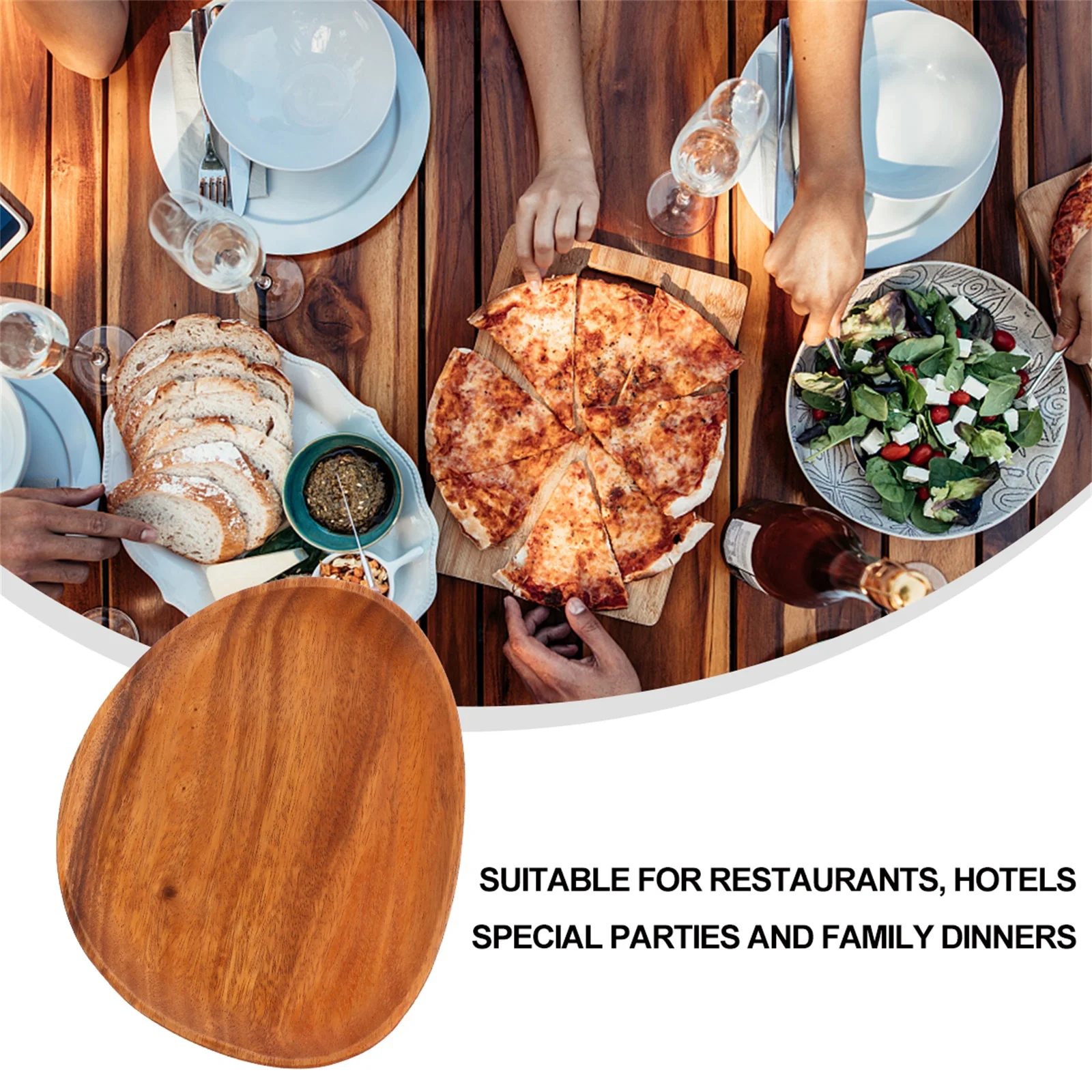 Classic Japanese Style Irregular Wooden Sushi Plate Practical Food Tray for Sushi Sashimi Snacks Restaurants Hotels
Classic Japanese Style Irregular Wooden Sushi Plate Practical Food Tray for Sushi Sashimi Snacks Restaurants Hotels