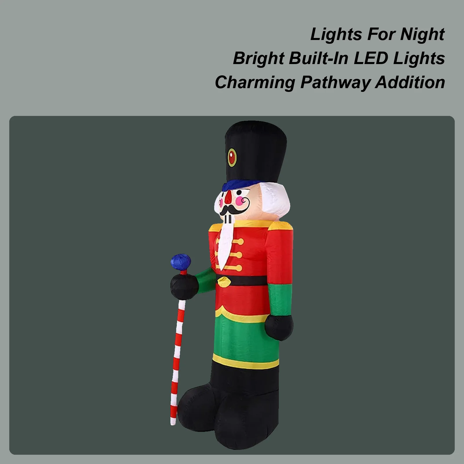 Inflatable Nutcracker LED Lights Display Blow Up Decor Christmas Outdoor Inflatables For Family Friends Indoor Party Holiday
Inflatable Nutcracker LED Lights Display Blow Up Decor Christmas Outdoor Inflatables For Family Friends Indoor Party Holiday