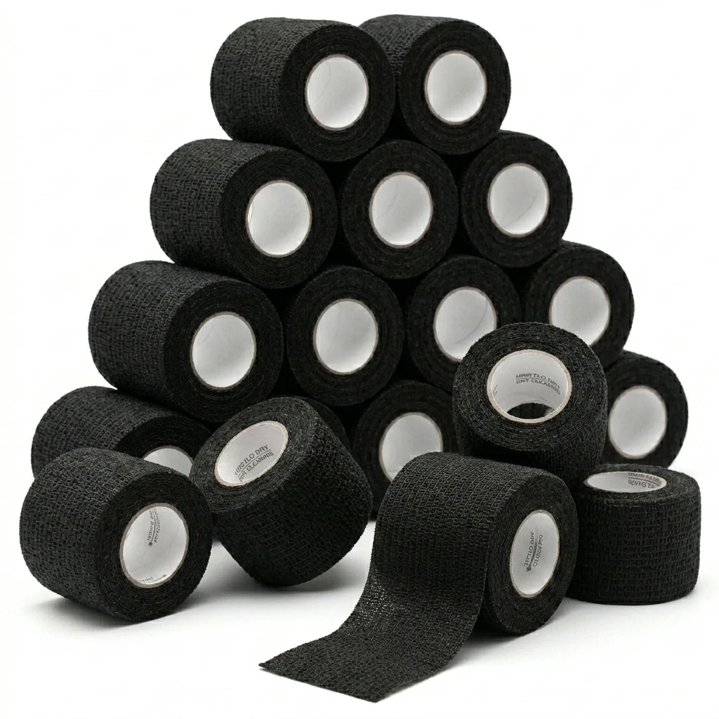 3-96pcs Black Tattoo Grip Bandage Wrap 5cm x 4.5m Self Adhesive Elastic Nonwoven Anti-Slip Waterproof Tattoo Machine Supplies
3-96pcs Black Tattoo Grip Bandage Wrap 5cm x 4.5m Self Adhesive Elastic Nonwoven Anti-Slip Waterproof Tattoo Machine Supplies