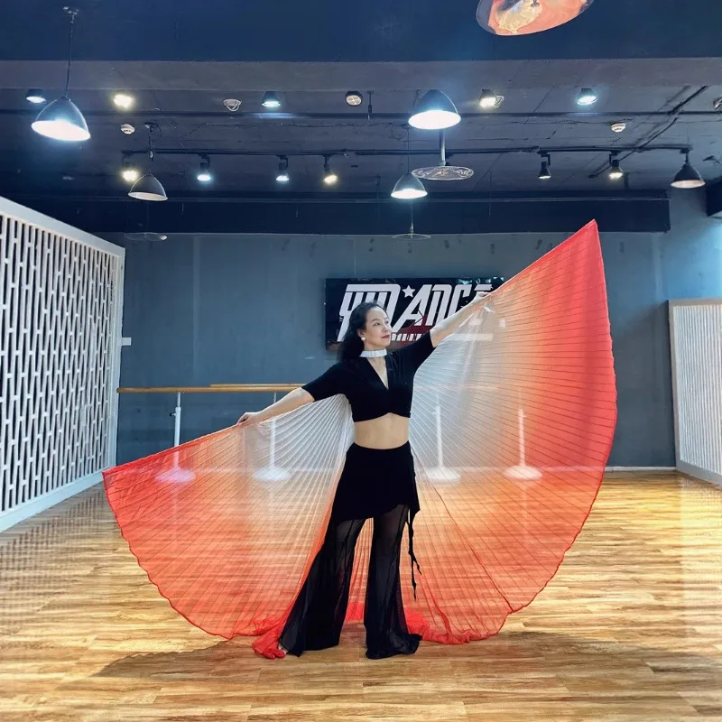 Шифоновая накидка для танца живота, танцевальные крылья, градиент цвета, 360-градусный карнавальный реквизит для выступлений на сцене, аксессуары для взрослых
Шифоновая накидка для танца живота, танцевальные крылья, градиент цвета, 360-градусный карнавальный реквизит для выступлений на сцене, аксессуары для взрослых