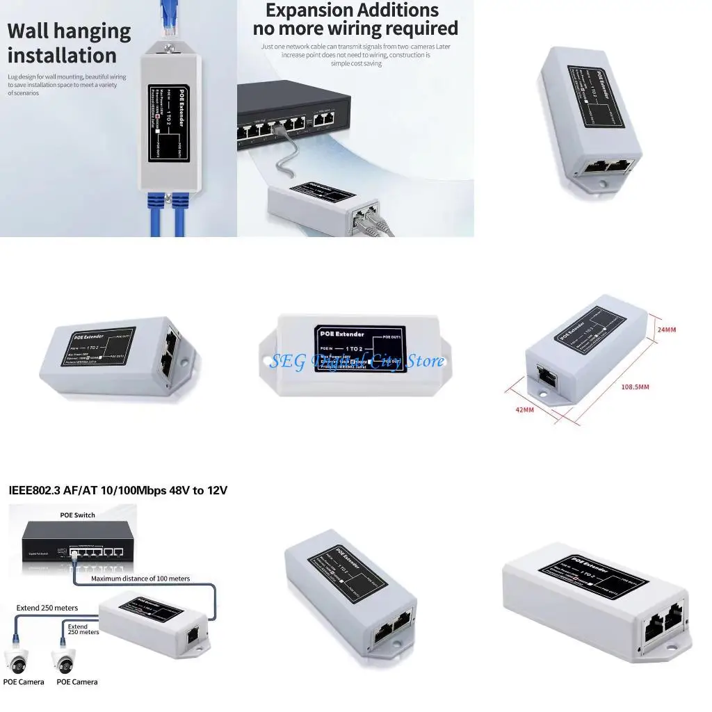 U75B Durability Ethernet POE Extender Ethernet POE Injectors 100Mbps Networking Extender for Business and Retail Environment
U75B Durability Ethernet POE Extender Ethernet POE Injectors 100Mbps Networking Extender for Business and Retail Environment