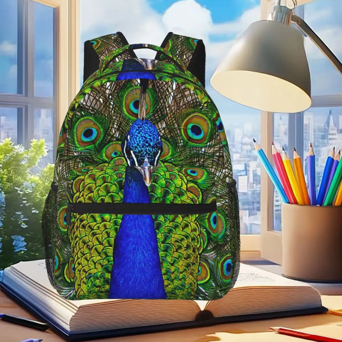 Peacock Student Backpack School Bag Hiking Travel Daypack for Men Women Fashion Bookbag Shoulder Bags
Peacock Student Backpack School Bag Hiking Travel Daypack for Men Women Fashion Bookbag Shoulder Bags