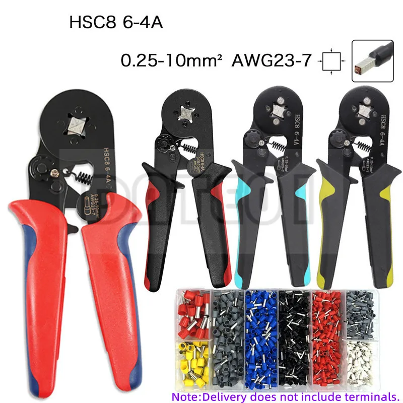HCS8 6-4A Four-Sided Crimping Pliers European Pipe Type Preinsulated Terminal Crimping Pliers
HCS8 6-4A Four-Sided Crimping Pliers European Pipe Type Preinsulated Terminal Crimping Pliers