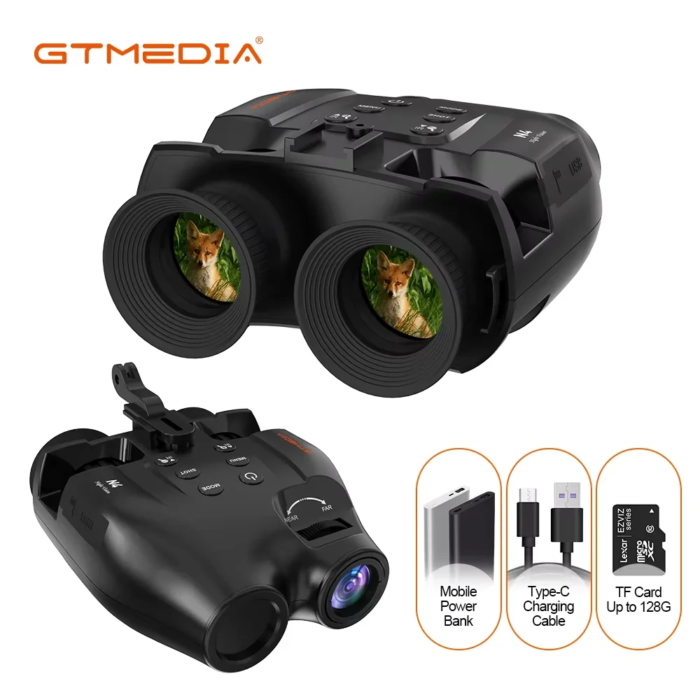 GTGUARD N4 Night Vision Binoculars 1080P FHD Hunting thermal imaging for professional outdoor hunting long-distance observation
GTGUARD N4 Night Vision Binoculars 1080P FHD Hunting thermal imaging for professional outdoor hunting long-distance observation