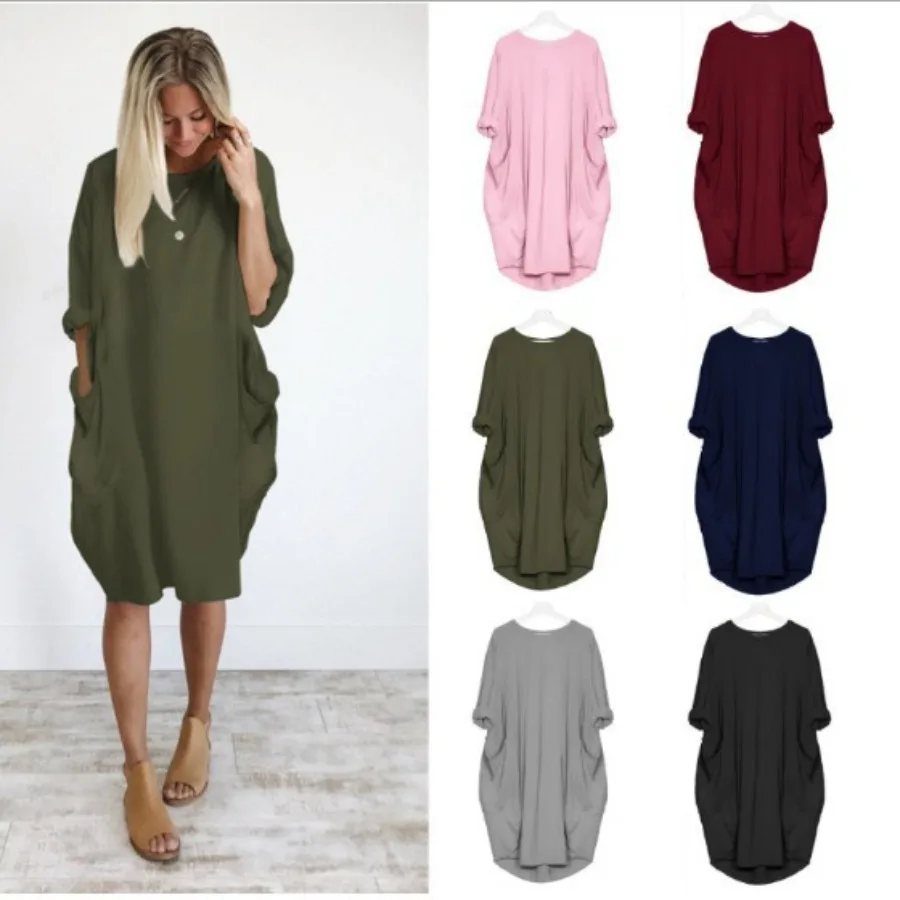 【New style】Spring and autumn short-sleeved dress supply European and American fashion casual plus size medium and long lantern
【New style】Spring and autumn short-sleeved dress supply European and American fashion casual plus size medium and long lantern