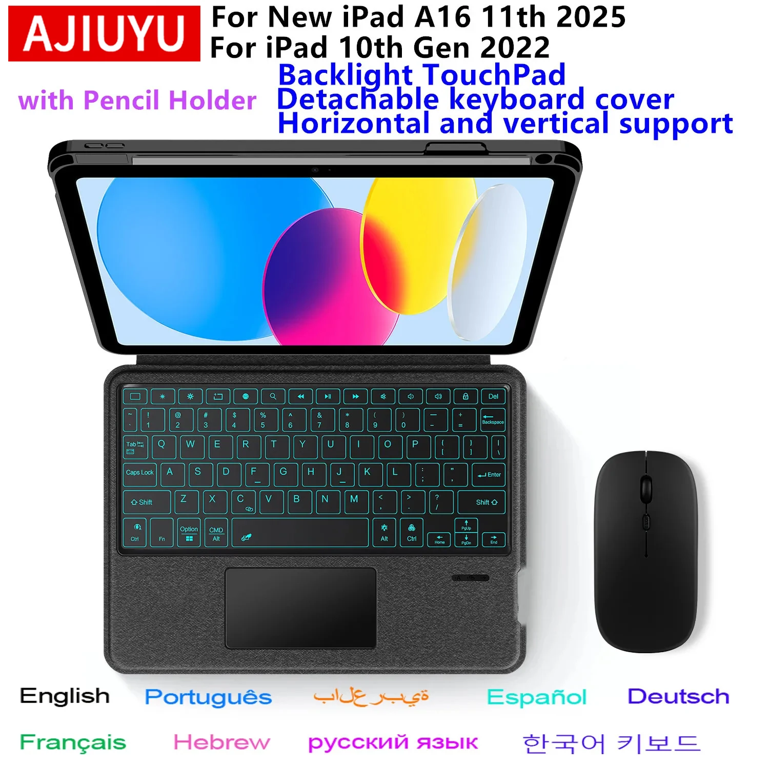 Magic Keyboard Case For iPad A16 11 inch 2025 iPad 11th Stand Cover for new iPad 11th 10th Generation A3354 A3355 A3356 Case
Magic Keyboard Case For iPad A16 11 inch 2025 iPad 11th Stand Cover for new iPad 11th 10th Generation A3354 A3355 A3356 Case