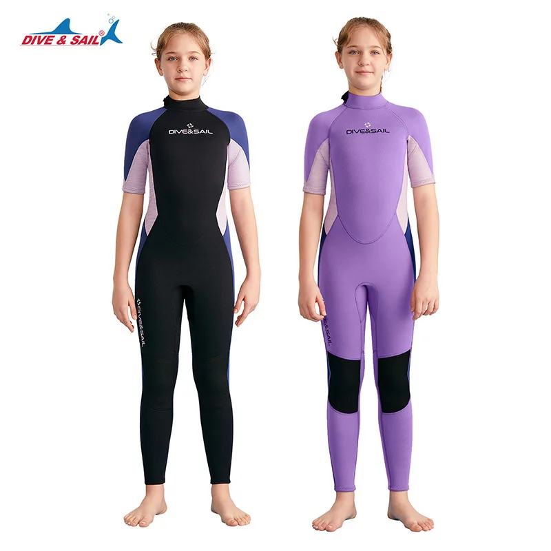 New children's one-piece diving suit 2.5mm cold proof diving suit for girls and teenagers, snorkeling and surfing clothes
New children's one-piece diving suit 2.5mm cold proof diving suit for girls and teenagers, snorkeling and surfing clothes